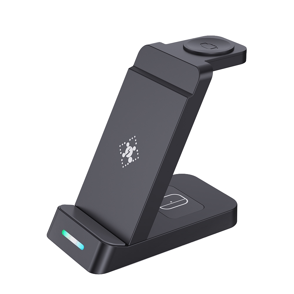 B20A 15W Qi Wireless Charger Charging Stand Compatible for iPhone iWatch Airpods(Black) B20A 15W Qi Wireless Charger Charging Stand Compatible for iPhone iWatch Airpods(Black)