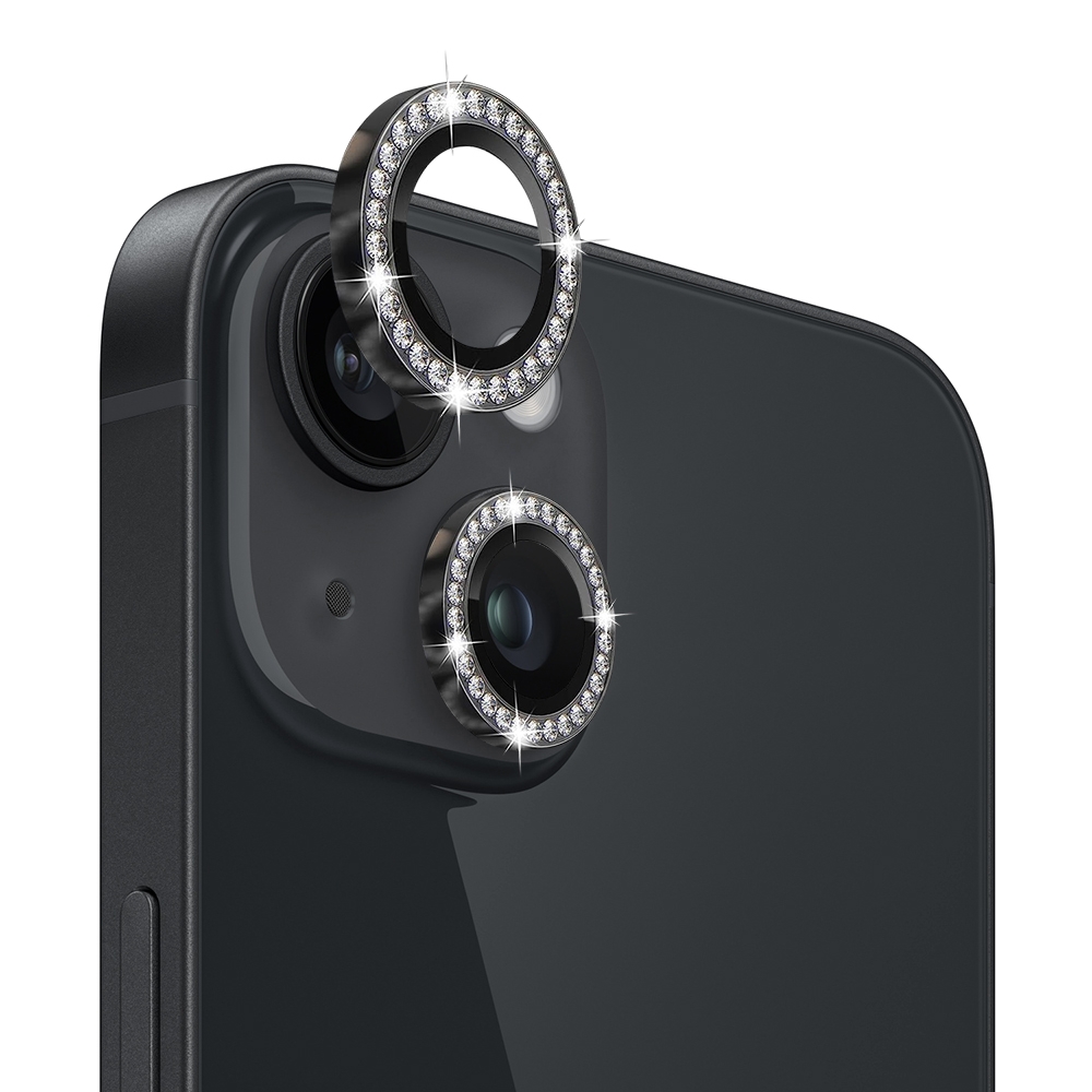 For iPhone 14 / 14 Plus NORTHJO Camera Lens Protector Tempered Glass Metal Rhinestone Ring Film(Black) For iPhone 14 / 14 Plus NORTHJO Camera Lens Protector Tempered Glass Metal Rhinestone Ring Film(Black)
