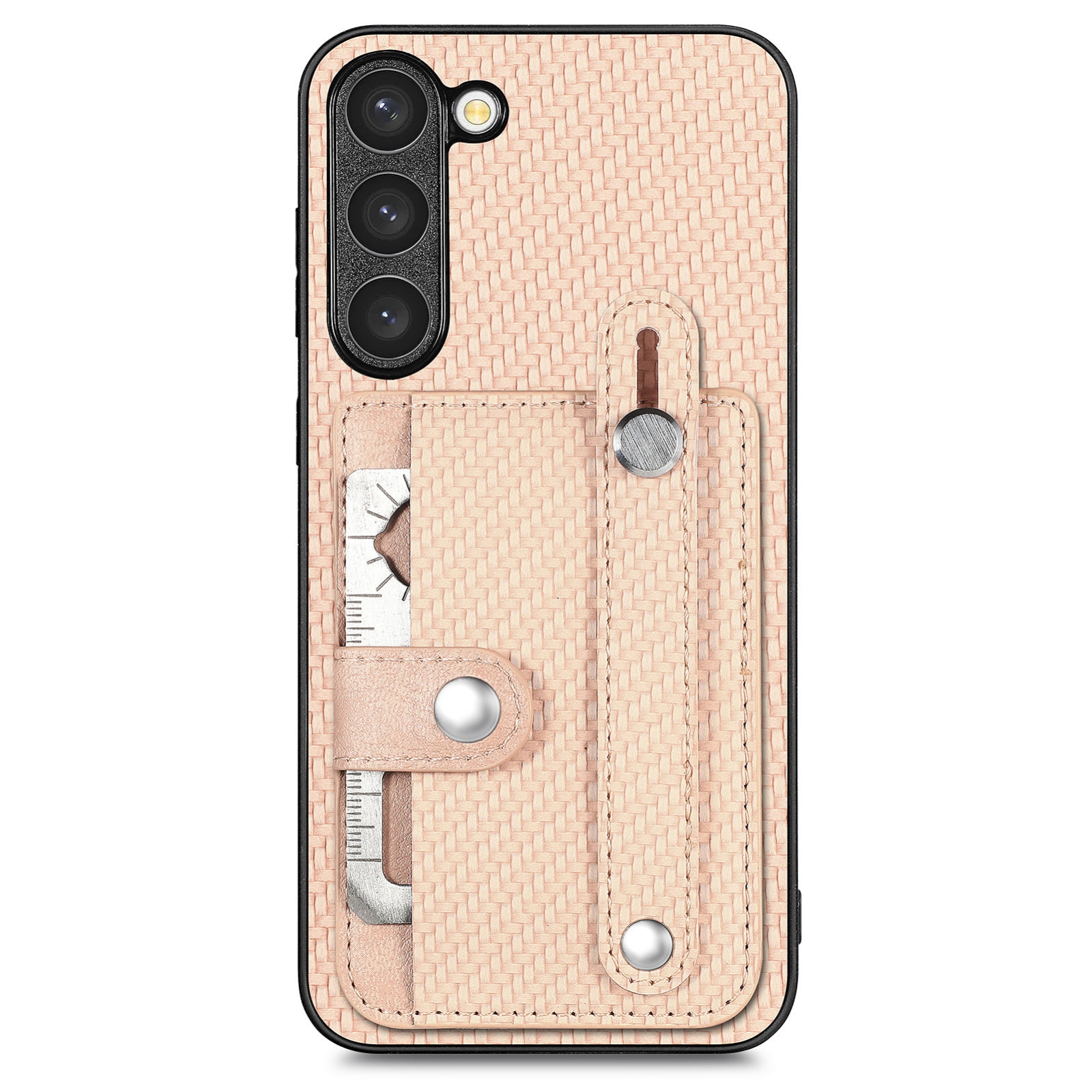 For Samsung Galaxy S23+ 5G Wristband Kickstand Wallet Back Phone Case with Tool Knife(Khaki) For Samsung Galaxy S23+ 5G Wristband Kickstand Wallet Back Phone Case with Tool Knife(Khaki)