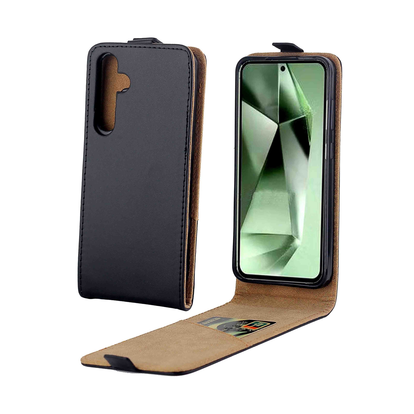 For Samsung Galaxy S24 FE 5G Vertical Flip Leather Case with Card Slot(Black) For Samsung Galaxy S24 FE 5G Vertical Flip Leather Case with Card Slot(Black)