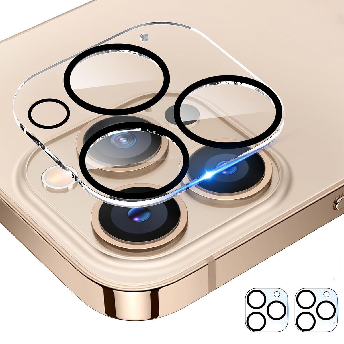 For iPhone 16 Pro / 16 Pro Max 2pcs ENKAY Hat-Prince 9H Rear Camera Lens Tempered Glass Film For iPhone 16 Pro / 16 Pro Max 2pcs ENKAY Hat-Prince 9H Rear Camera Lens Tempered Glass Film