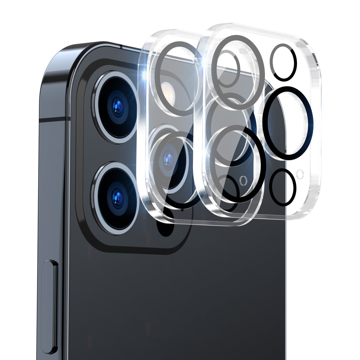 For iPhone 15 Pro / 15 Pro Max 2pcs ENKAY Hat-Prince 9H Rear Camera Lens Tempered Glass Film For iPhone 15 Pro / 15 Pro Max 2pcs ENKAY Hat-Prince 9H Rear Camera Lens Tempered Glass Film