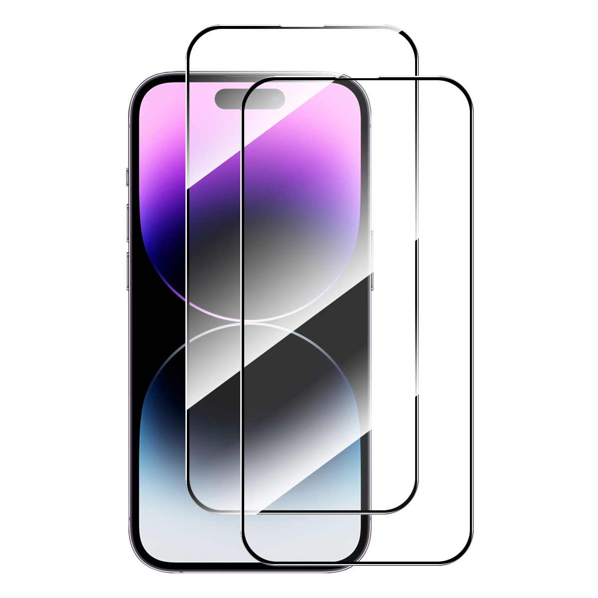 For iPhone 16 Pro 2pcs ENKAY Full Glue High Aluminum-silicon Tempered Glass Film For iPhone 16 Pro 2pcs ENKAY Full Glue High Aluminum-silicon Tempered Glass Film