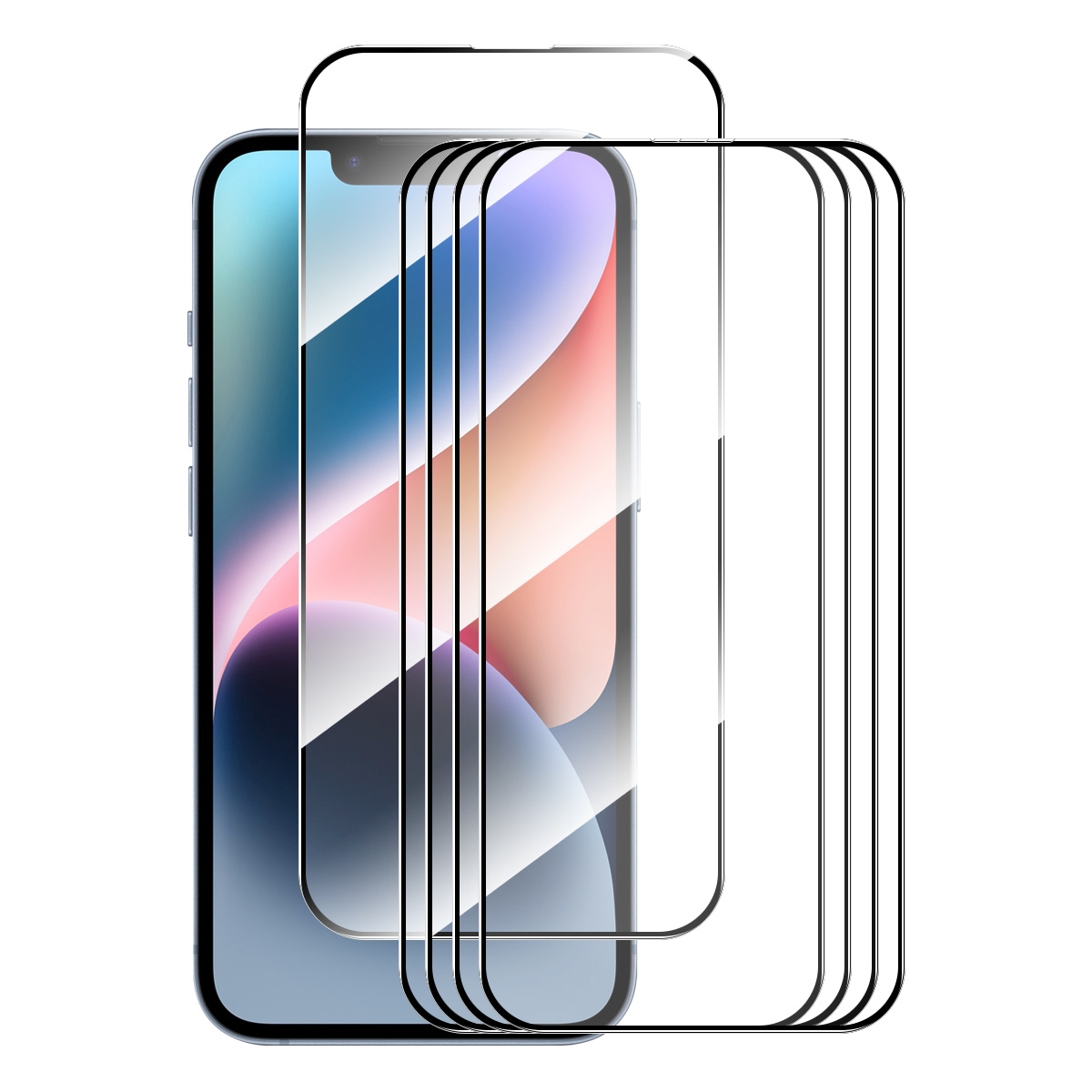 For iPhone 15 5pcs ENKAY Full Glue High Aluminum-silicon Tempered Glass Film For iPhone 15 5pcs ENKAY Full Glue High Aluminum-silicon Tempered Glass Film