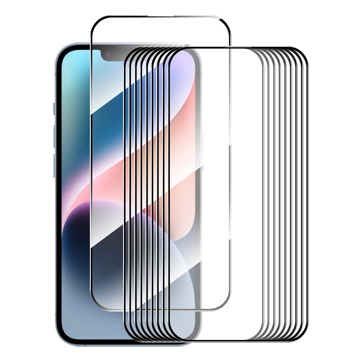 For iPhone 15 10pcs ENKAY Full Glue High Aluminum-silicon Tempered Glass Film For iPhone 15 10pcs ENKAY Full Glue High Aluminum-silicon Tempered Glass Film