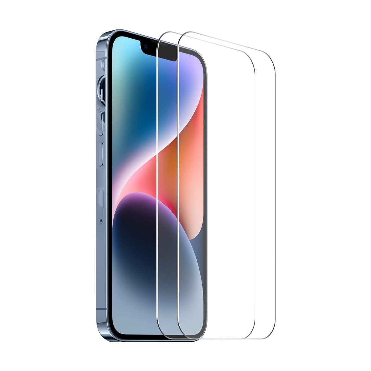 For iPhone 15 Plus 2pcs NKAY 0.26mm 9H 2.5D High Aluminum-silicon Tempered Glass Film For iPhone 15 Plus 2pcs NKAY 0.26mm 9H 2.5D High Aluminum-silicon Tempered Glass Film