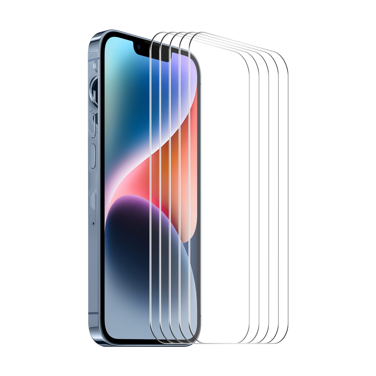 For iPhone 15 Plus 5pcs ENKAY 0.26mm 9H 2.5D High Aluminum-silicon Tempered Glass Film For iPhone 15 Plus 5pcs ENKAY 0.26mm 9H 2.5D High Aluminum-silicon Tempered Glass Film