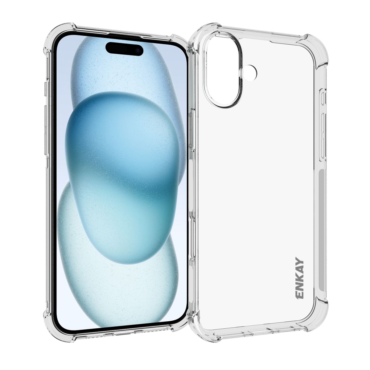 For iPhone 16 Plus ENKAY Hat-Prince Transparent TPU Shockproof Phone Case For iPhone 16 Plus ENKAY Hat-Prince Transparent TPU Shockproof Phone Case