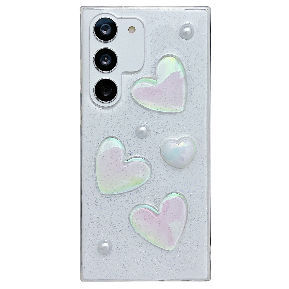 For Samsung Galaxy S22 5G Love Epoxy TPU Protective Case(Transparent) For Samsung Galaxy S22 5G Love Epoxy TPU Protective Case(Transparent)