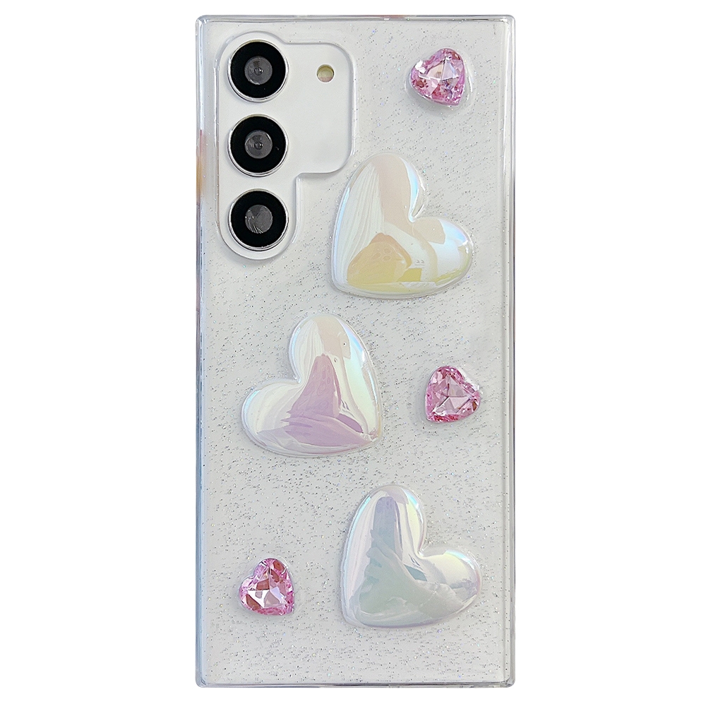 For Samsung Galaxy S23 5G Love Epoxy TPU Protective Case(Pink) For Samsung Galaxy S23 5G Love Epoxy TPU Protective Case(Pink)