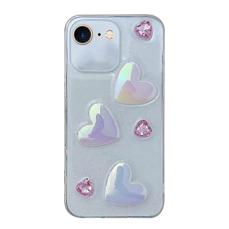 For iPhone SE 2022 / 7 / 8 Love Epoxy TPU Phone Case(Pink) For iPhone SE 2022 / 7 / 8 Love Epoxy TPU Phone Case(Pink)