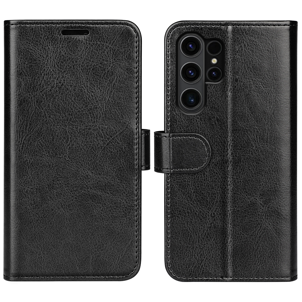 For Samsung Galaxy S24 Ultra 5G R64 Texture Horizontal Flip Leather Phone Case(Black) For Samsung Galaxy S24 Ultra 5G R64 Texture Horizontal Flip Leather Phone Case(Black)