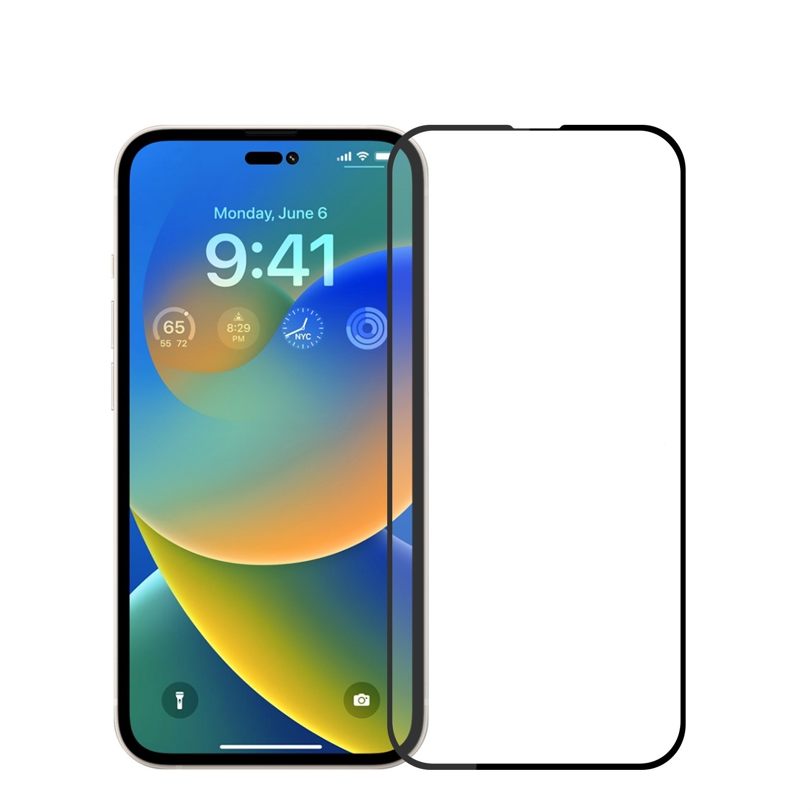 For iPhone 15 Pro PINWUYO 9H 2.5D Full Screen Tempered Glass Film(Black) For iPhone 15 Pro PINWUYO 9H 2.5D Full Screen Tempered Glass Film(Black)