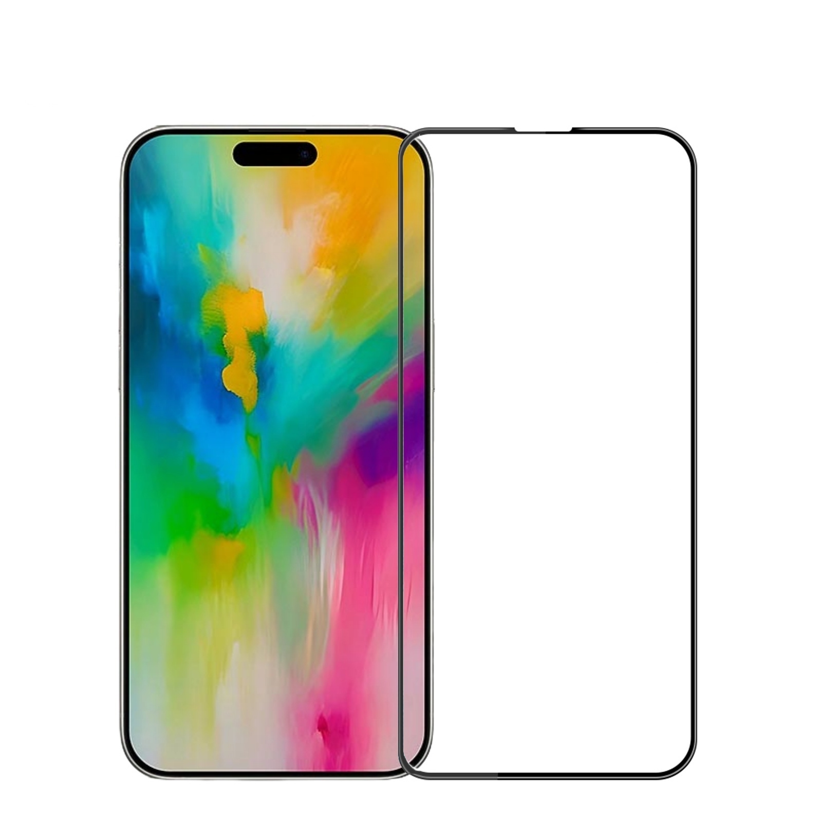 For iPhone 16 Pro Max PINWUYO 9H 3D Curved Full Screen Explosion-proof Tempered Glass Film(Black) For iPhone 16 Pro Max PINWUYO 9H 3D Curved Full Screen Explosion-proof Tempered Glass Film(Black)
