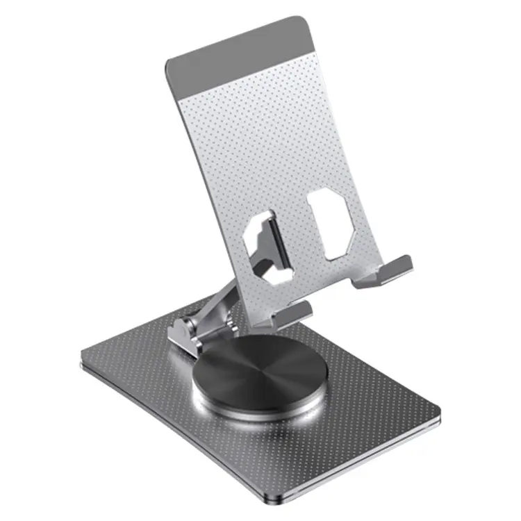 Aluminum Alloy Adjustable Folding Desktop Phone Holder(Silver) Aluminum Alloy Adjustable Folding Desktop Phone Holder(Silver)