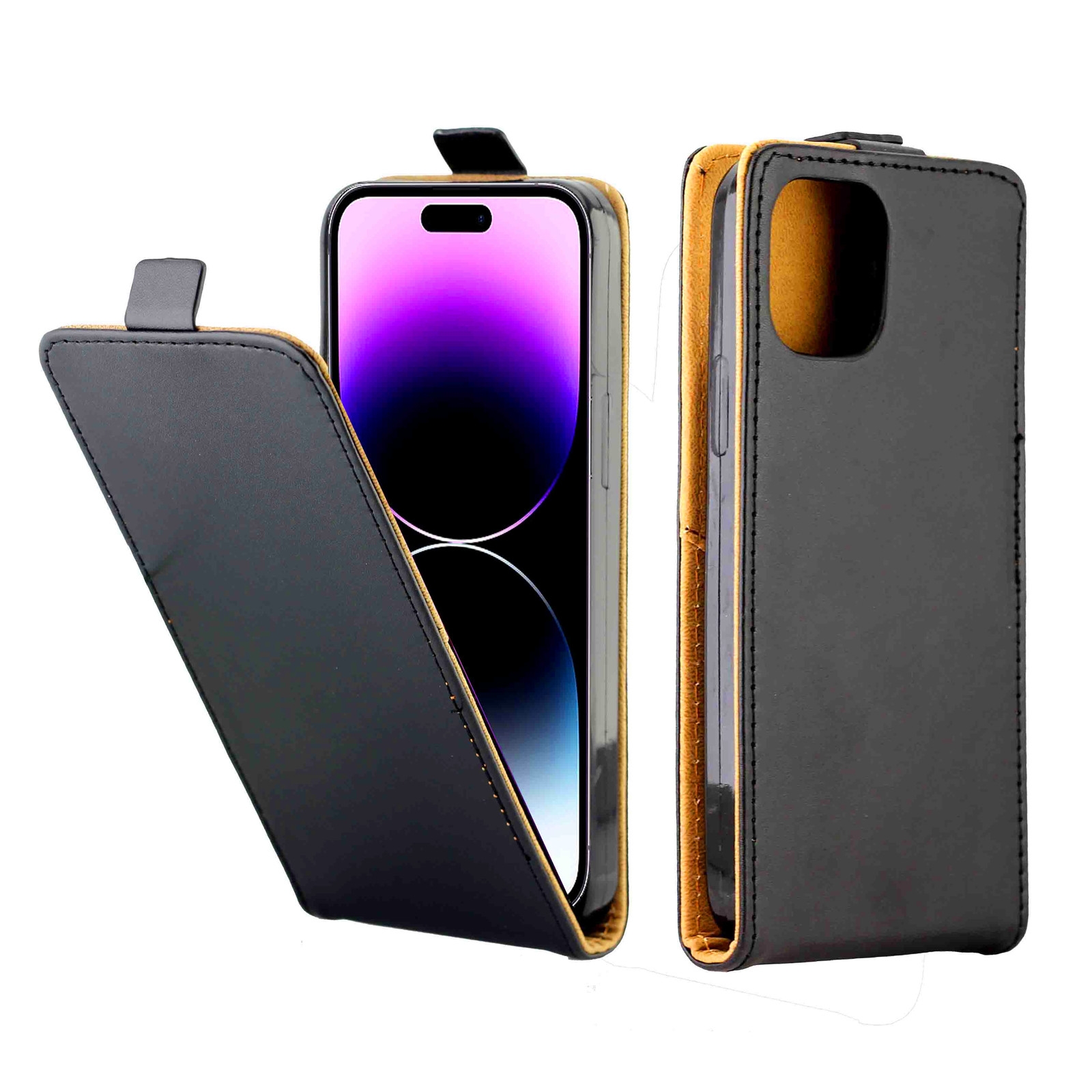 For iPhone 15 Pro Max Vertical Flip Leather Phone Case with Card Slot(Black) For iPhone 15 Pro Max Vertical Flip Leather Phone Case with Card Slot(Black)
