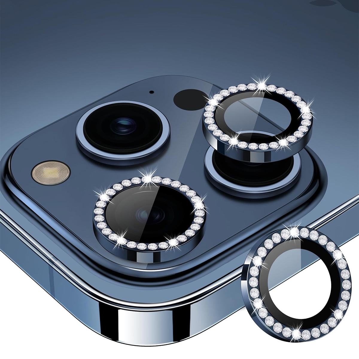 For iPhone 15 Pro / 15 Pro Max ENKAY AR Anti-reflection Individual Diamond Ring Camera Lens Glass Full Film(Deep Blue) For iPhone 15 Pro / 15 Pro Max ENKAY AR Anti-reflection Individual Diamond Ring Camera Lens Glass Full Film(Deep Blue)