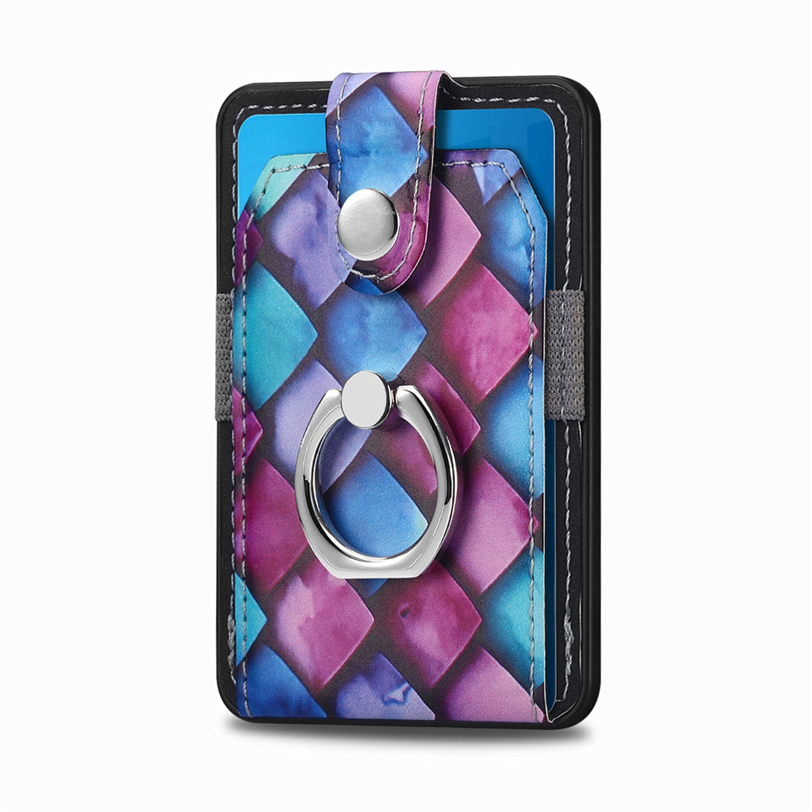 Magsafe Castillo painted ring cell phone card case(Purple Scales) Magsafe Castillo painted ring cell phone card case(Purple Scales)