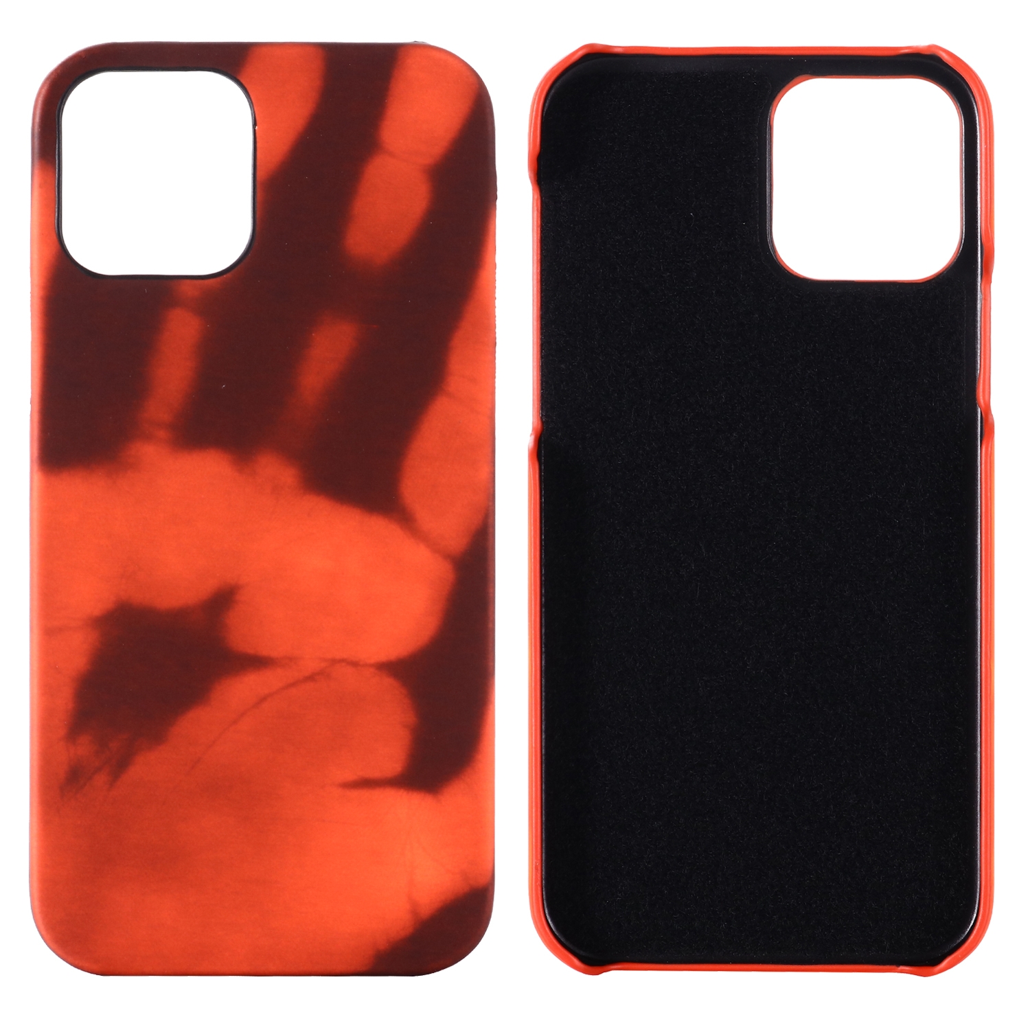 For iPhone 15 Thermal Sensor Discoloration Silicone Phone Case(Black Red) For iPhone 15 Thermal Sensor Discoloration Silicone Phone Case(Black Red)