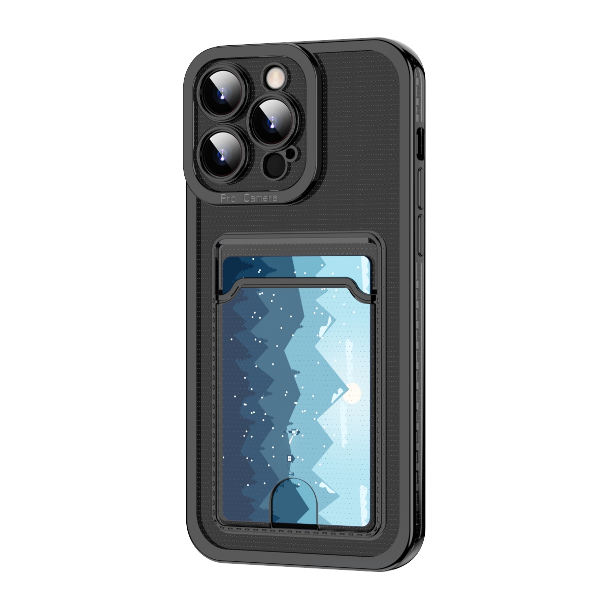 For iPhone 15 Plus Electroplating Frame Card Slot Phone Case(Black) For iPhone 15 Plus Electroplating Frame Card Slot Phone Case(Black)