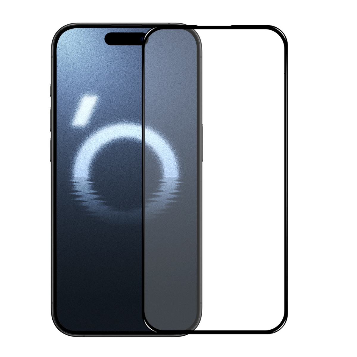 For iPhone 16 Pro NORTHJO A++ Screen Protector Full Glue Silk Printing Tempered Glass Film For iPhone 16 Pro NORTHJO A++ Screen Protector Full Glue Silk Printing Tempered Glass Film