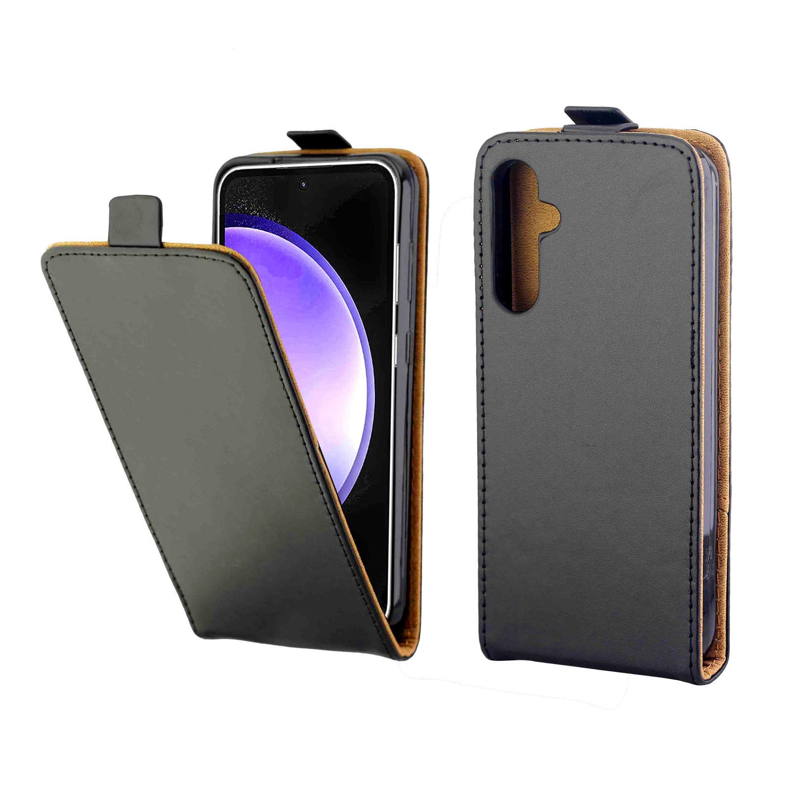 For Samsung Galaxy S23 FE 5G Vertical Flip Leather Phone Case with Card Slot(Black) For Samsung Galaxy S23 FE 5G Vertical Flip Leather Phone Case with Card Slot(Black)