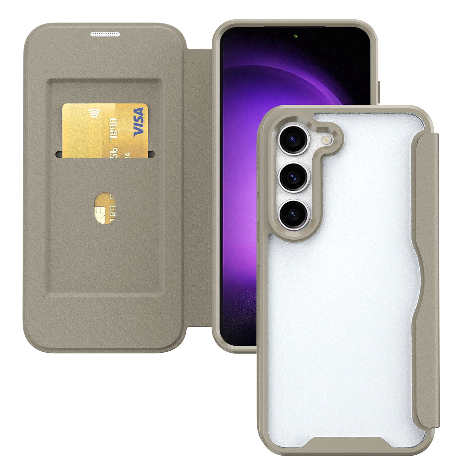 For Samsung Galaxy S23+ 5G RFID Blocking Adsorption Flip Leather Phone Case(Purple) For Samsung Galaxy S23+ 5G RFID Blocking Adsorption Flip Leather Phone Case(Purple)