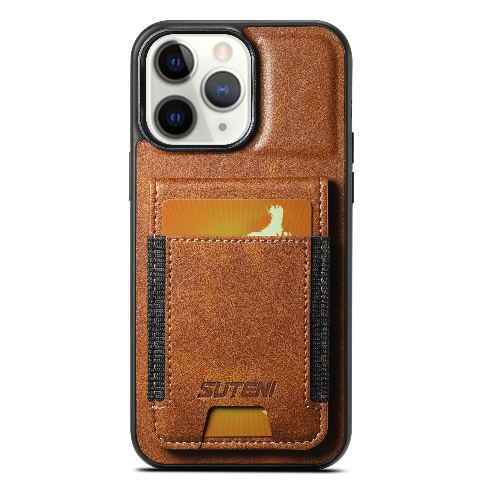 For iPhone 11 Pro Max Suteni H03 Oil Wax Leather Wallet Stand Back Phone Case(Brown) For iPhone 11 Pro Max Suteni H03 Oil Wax Leather Wallet Stand Back Phone Case(Brown)