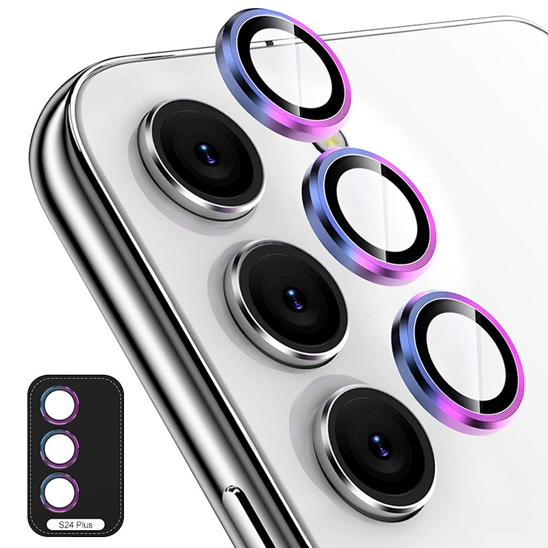 For Samsung Galaxy S24+ 5G ENKAY Hat-Prince 9H Rear Camera Lens Aluminium Alloy Tempered Glass Film(Colorful) For Samsung Galaxy S24+ 5G ENKAY Hat-Prince 9H Rear Camera Lens Aluminium Alloy Tempered Glass Film(Colorful)