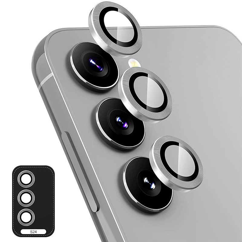 For Samsung Galaxy S24 5G ENKAY Hat-Prince 9H Rear Camera Lens Aluminium Alloy Tempered Glass Film(Grey) For Samsung Galaxy S24 5G ENKAY Hat-Prince 9H Rear Camera Lens Aluminium Alloy Tempered Glass Film(Grey)