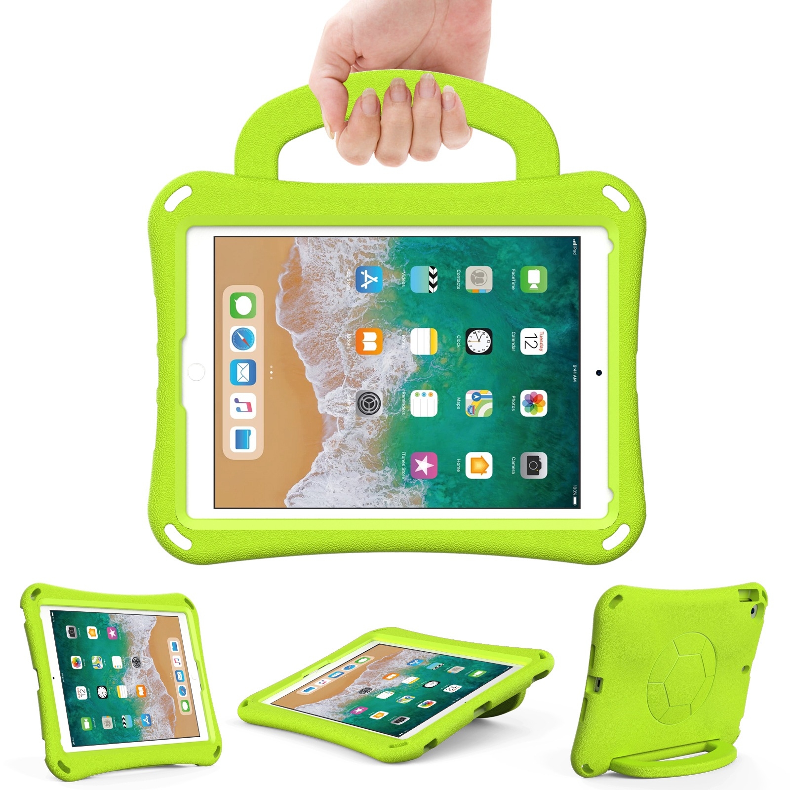For iPad 9.7 2017/2018 / Air 2 / Air Handle Football Shaped EVA Shockproof Tablet Case(Grass Green) For iPad 9.7 2017/2018 / Air 2 / Air Handle Football Shaped EVA Shockproof Tablet Case(Grass Green)