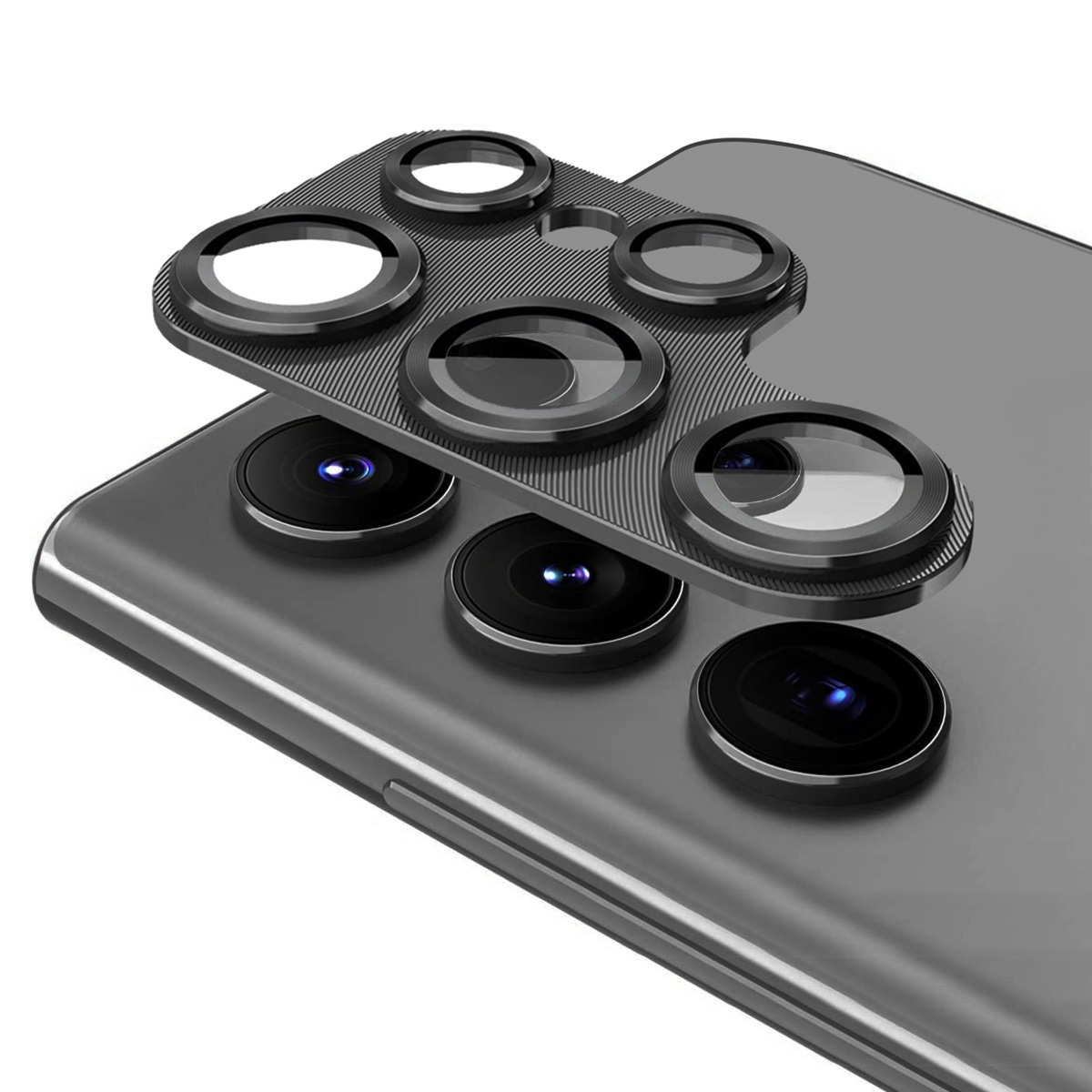 For Samsung Galaxy S24 Ultra 5G ENKAY Hat-Prince 9H Rear Camera Lens Aluminium Alloy Tempered Glass Film(Black) For Samsung Galaxy S24 Ultra 5G ENKAY Hat-Prince 9H Rear Camera Lens Aluminium Alloy Tempered Glass Film(Black)