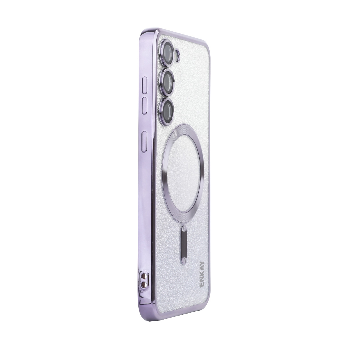 For Samsung Galaxy S23+ 5G ENKAY Hat-Prince Magnetic Glitter Plated TPU Phone Case with Lens Film(Purple) For Samsung Galaxy S23+ 5G ENKAY Hat-Prince Magnetic Glitter Plated TPU Phone Case with Lens Film(Purple)