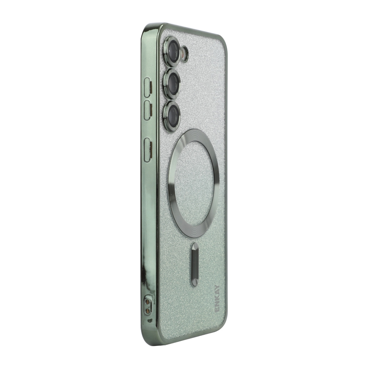 For Samsung Galaxy S24 5G ENKAY Hat-Prince Magnetic Glitter Plated TPU Phone Case with Lens Film(Green) For Samsung Galaxy S24 5G ENKAY Hat-Prince Magnetic Glitter Plated TPU Phone Case with Lens Film(Green)