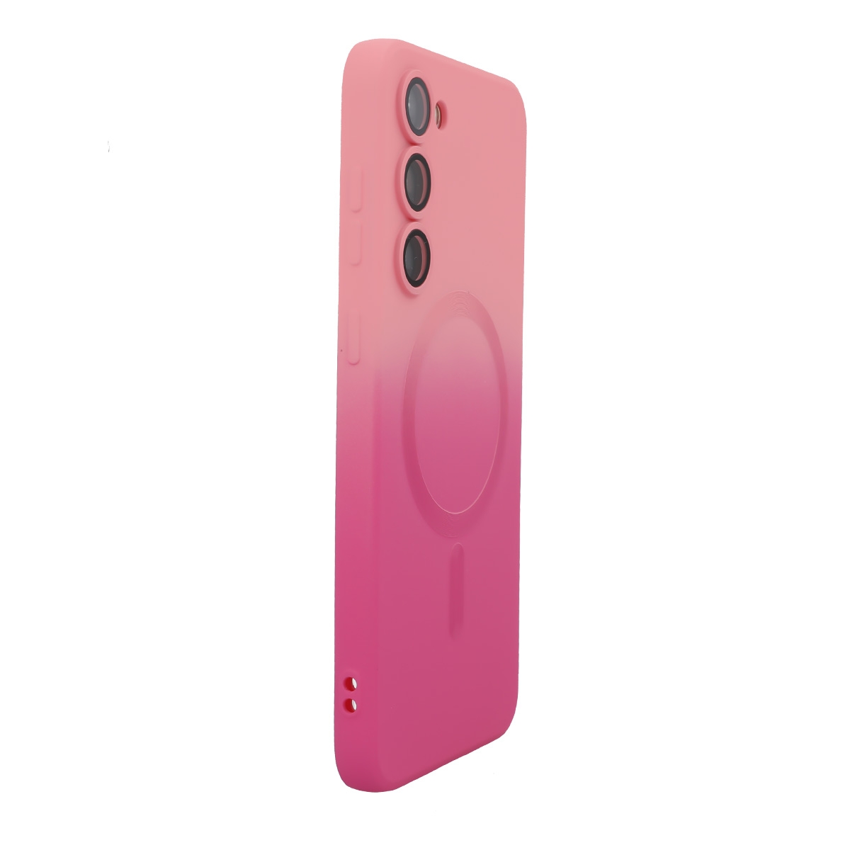 For Samsung Galaxy S23+ 5G ENKAY Hat-Prince MagSafe Rainbow Gradient Silicone Phone Case with Lens Film(Pink Rose) For Samsung Galaxy S23+ 5G ENKAY Hat-Prince MagSafe Rainbow Gradient Silicone Phone Case with Lens Film(Pink Rose)