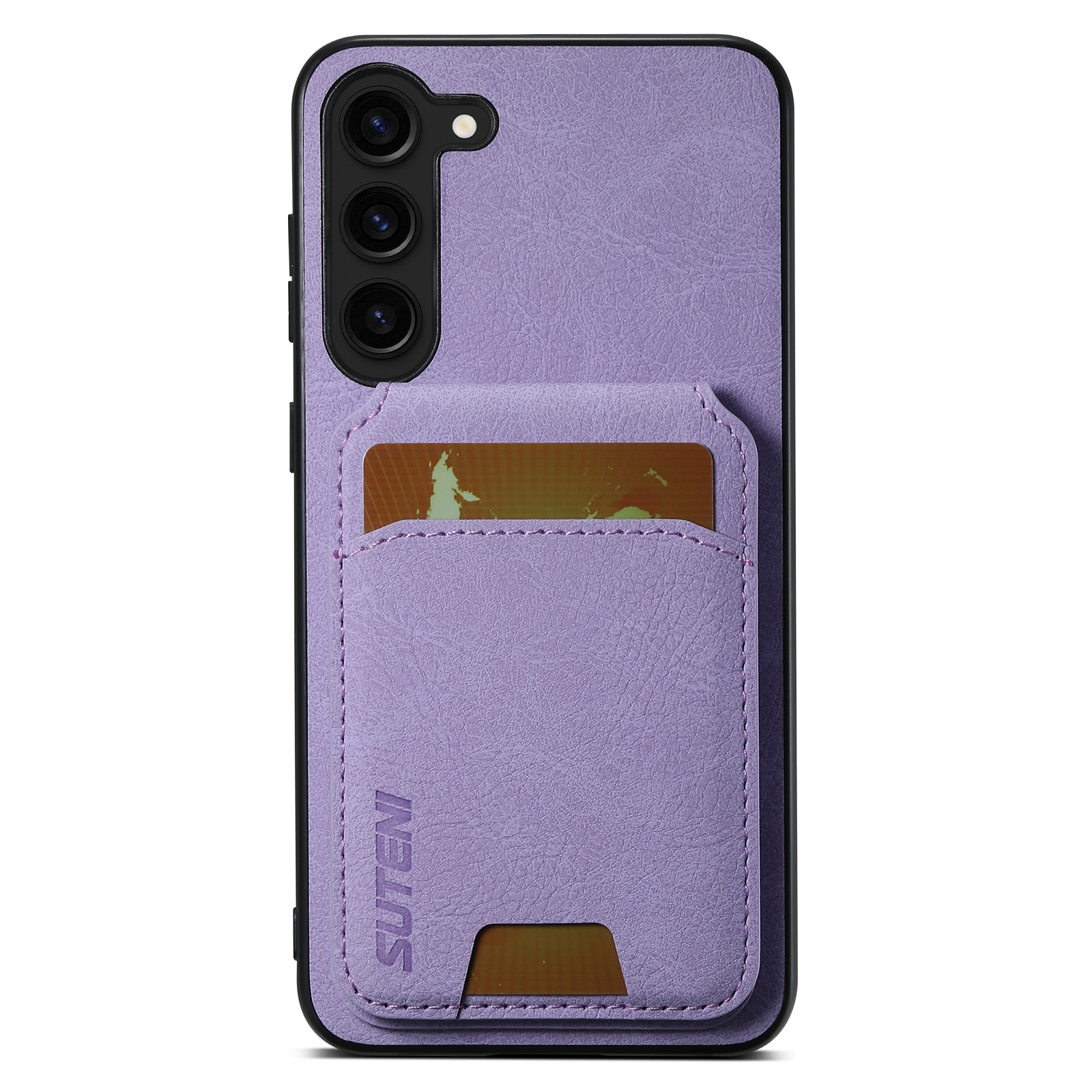 For Samsung Galaxy S23+ 5G Suteni H02 Litchi Leather Card Wallet Stand Back Phone Case(Purple) For Samsung Galaxy S23+ 5G Suteni H02 Litchi Leather Card Wallet Stand Back Phone Case(Purple)
