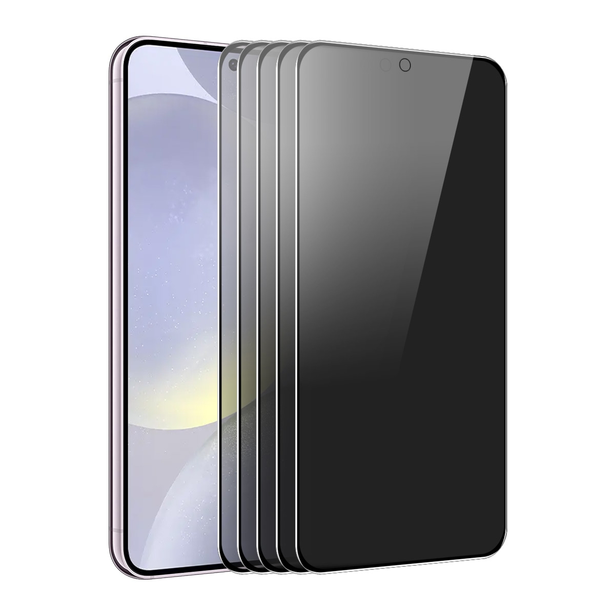 For Samsung Galaxy S23+ 5G 5pcs ENKAY Hat-Prince 360 Degree Anti-peeping Privacy Full Screen Tempered Glass Film