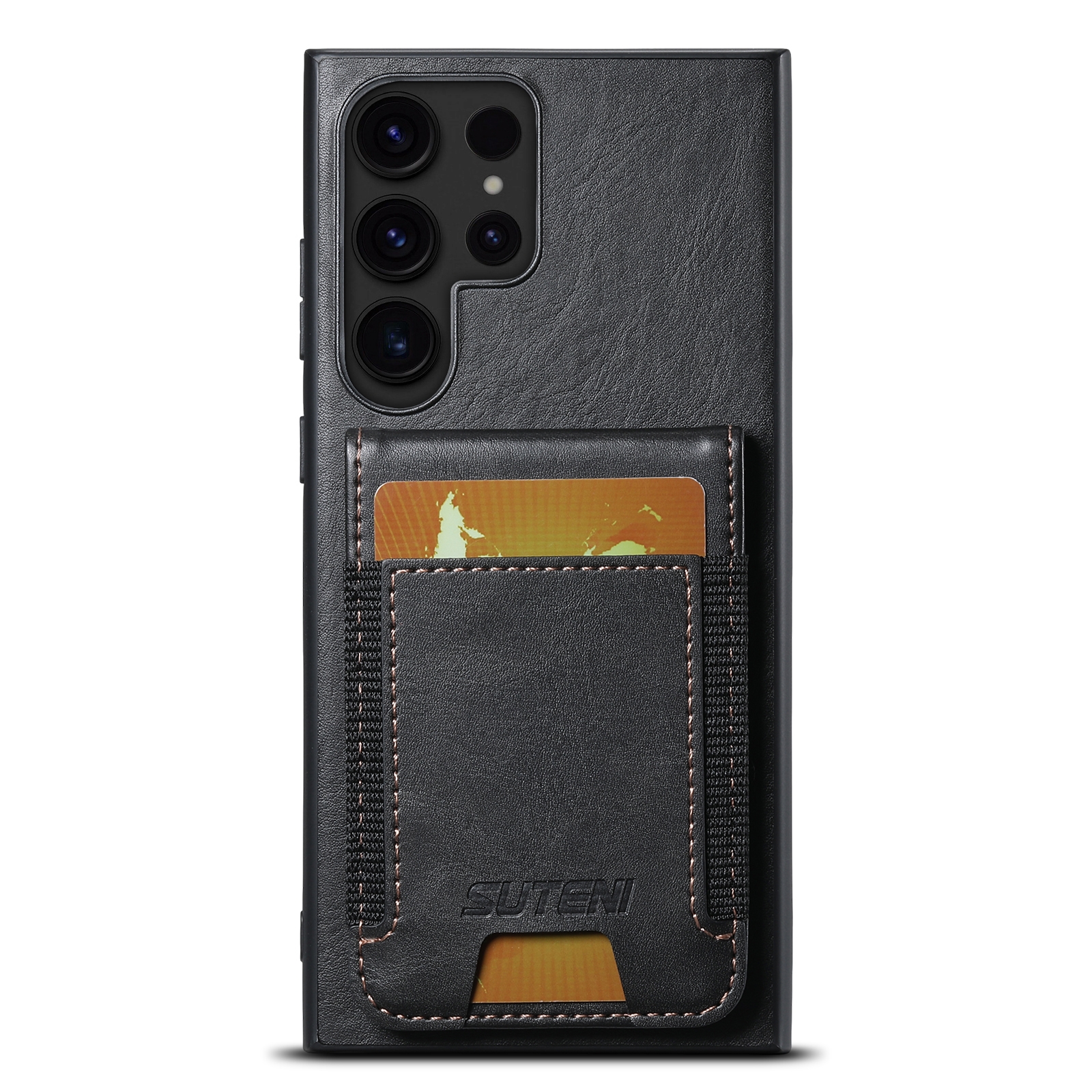 For Samsung Galaxy S24 Ultra 5G Suteni H03 Oil Wax Leather Wallet Stand Back Phone Case(Black) For Samsung Galaxy S24 Ultra 5G Suteni H03 Oil Wax Leather Wallet Stand Back Phone Case(Black)