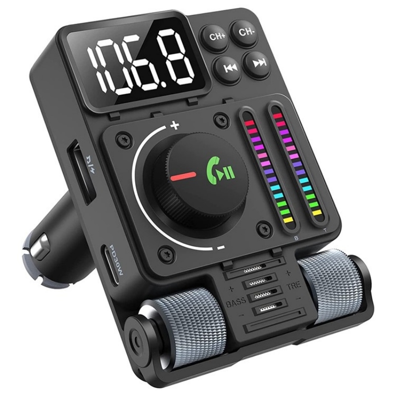 MT01 Car FM Transmitter MP3 Music Player Bluetooth Adapter Type-C + USB Car Charger MT01 Car FM Transmitter MP3 Music Player Bluetooth Adapter Type-C + USB Car Charger