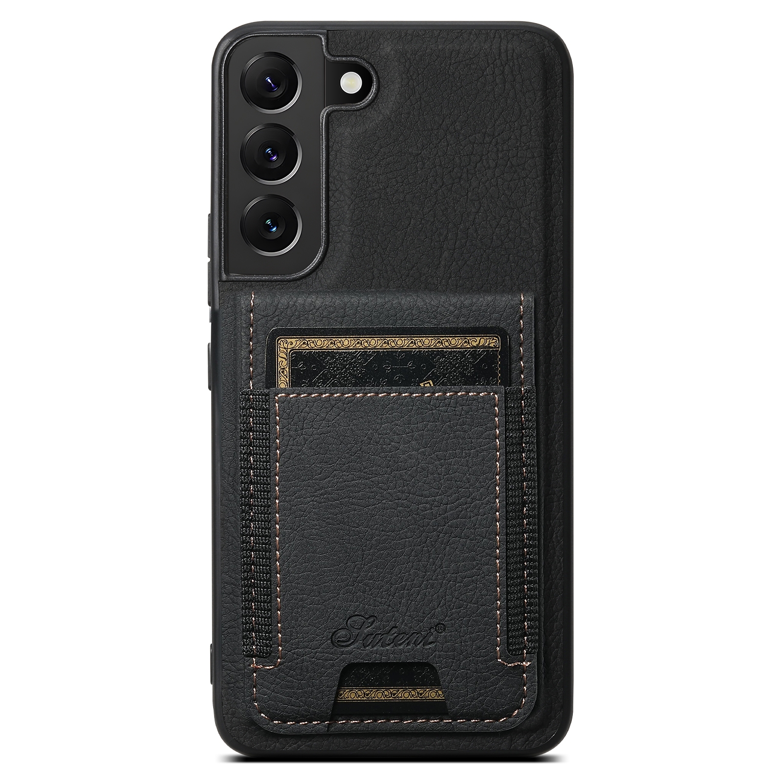 For Samsung Galaxy S22 5G Suteni H17 Litchi Texture Leather MagSafe Detachable Wallet Phone Case(Black) For Samsung Galaxy S22 5G Suteni H17 Litchi Texture Leather MagSafe Detachable Wallet Phone Case(Black)
