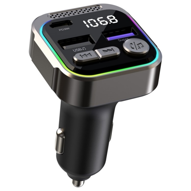 C54 PD 30W Dual USB Car Charger Alloy Car Bluetooth Adapter FM Transmitter MP3 Player C54 PD 30W Dual USB Car Charger Alloy Car Bluetooth Adapter FM Transmitter MP3 Player