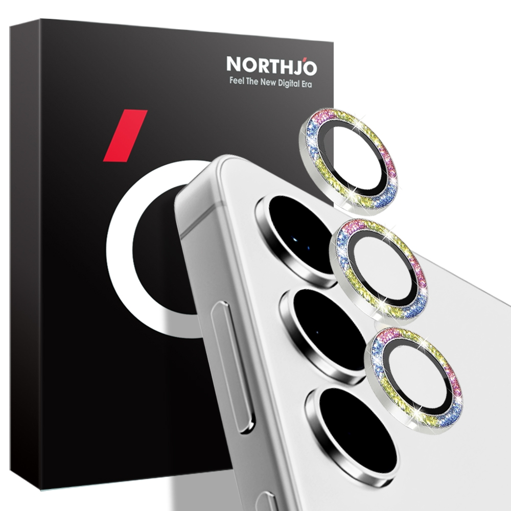For Samsung Galaxy S24+ 5G NORTHJO Camera Lens Bling Glitter Metal Ring Tempered Glass Film(Colorful) For Samsung Galaxy S24+ 5G NORTHJO Camera Lens Bling Glitter Metal Ring Tempered Glass Film(Colorful)