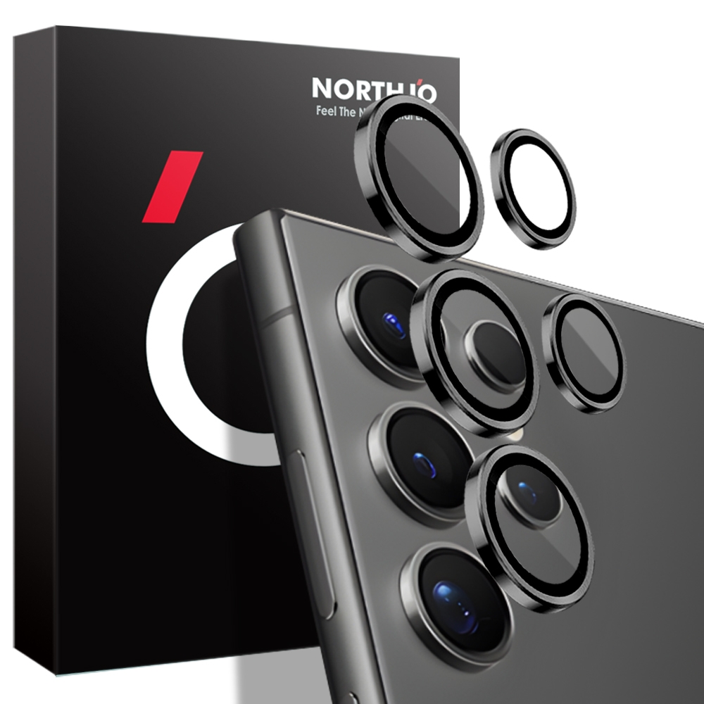 For Samsung Galaxy S24 Ultra 5G NORTHJO Camera LensCD Vein Metal Ring Tempered Glass Film(Black) For Samsung Galaxy S24 Ultra 5G NORTHJO Camera LensCD Vein Metal Ring Tempered Glass Film(Black)