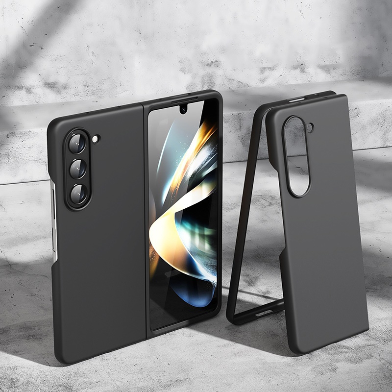 For Samsung Galaxy Z Fold6 5G Skin feeling Folding Shockproof Phone Case(Black) For Samsung Galaxy Z Fold6 5G Skin feeling Folding Shockproof Phone Case(Black)