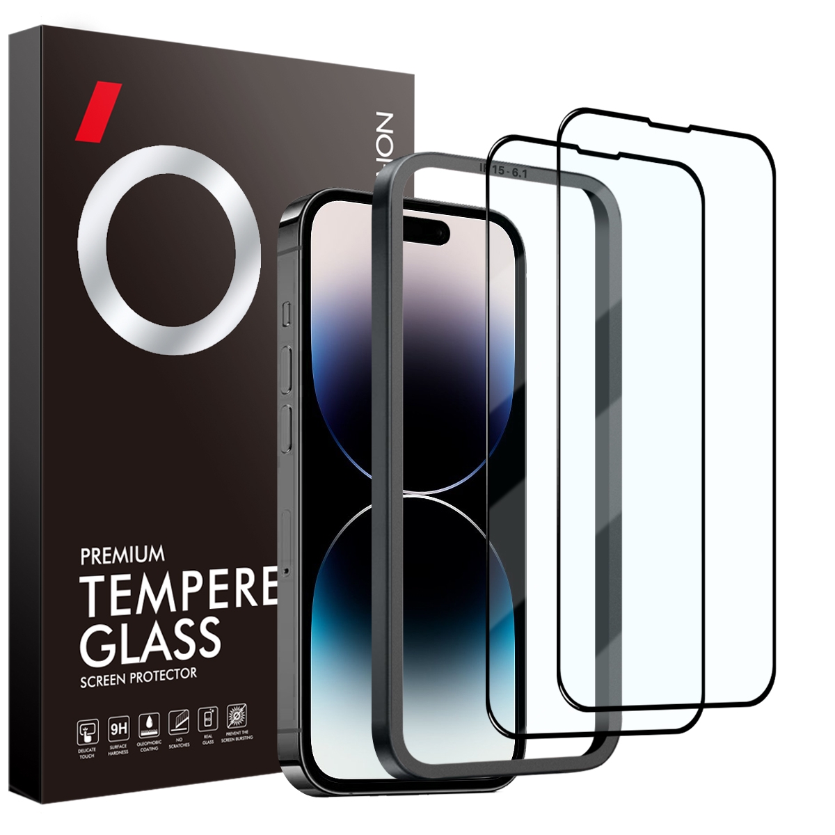 For iPhone 14 Pro NORTHJO 2pcs A++ Tempered Glass Film with Installation Frame For iPhone 14 Pro NORTHJO 2pcs A++ Tempered Glass Film with Installation Frame