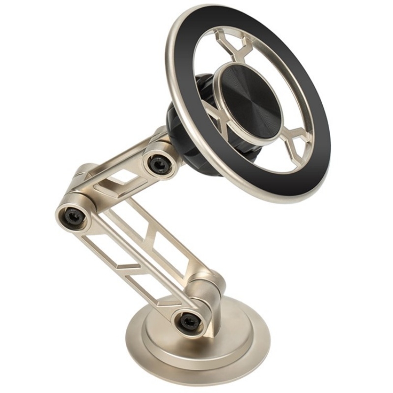G188 Aluminum Alloy Adjustable Cellphone Stand Car Dashboard Magnetic Phone Holder(Gold) G188 Aluminum Alloy Adjustable Cellphone Stand Car Dashboard Magnetic Phone Holder(Gold)