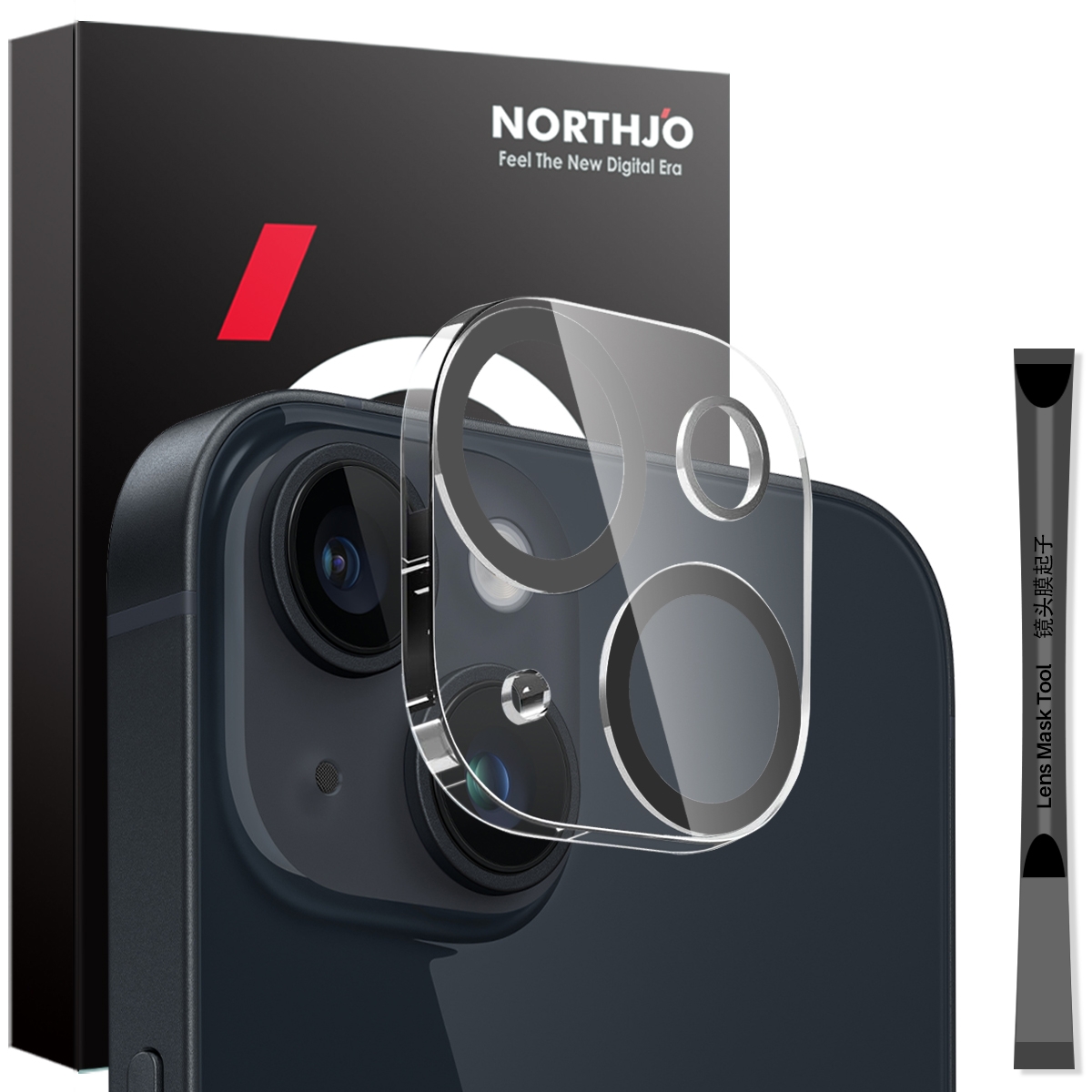 For iPhone 14 / 14 Plus NORTHJO Camera Lens Protector 3D Night Shot Tempered Glass Film(Black) For iPhone 14 / 14 Plus NORTHJO Camera Lens Protector 3D Night Shot Tempered Glass Film(Black)