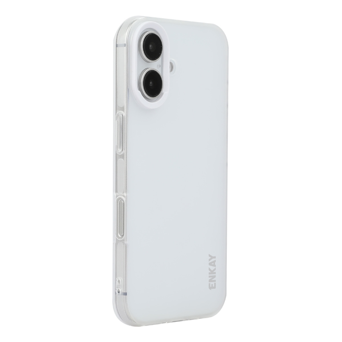 For iPhone 16 ENKAY Hat-Prince Translucent Matte TPU Soft Phone Case(White) For iPhone 16 ENKAY Hat-Prince Translucent Matte TPU Soft Phone Case(White)