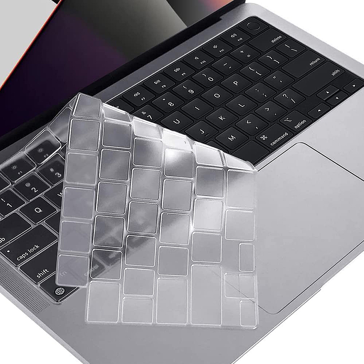 For MacBook Pro 14.2 / 16.2 / Air 13.6 / 15.3 ENKAY EU Version Soft TPU Keyboard Protector Film For MacBook Pro 14.2 / 16.2 / Air 13.6 / 15.3 ENKAY EU Version Soft TPU Keyboard Protector Film