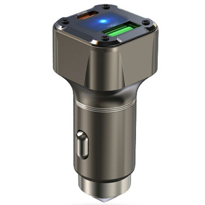 K25 Fast Charging Metal Window Breaker Car Charger Adapter PD 30W Super Charger K25 Fast Charging Metal Window Breaker Car Charger Adapter PD 30W Super Charger